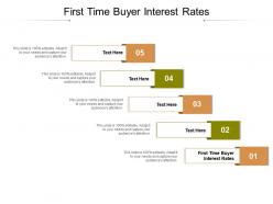 First time buyer interest rates ppt powerpoint presentation show guidelines cpb