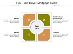 First time buyer mortgage deals ppt powerpoint presentation pictures sample cpb