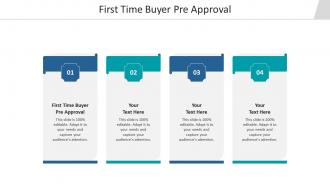 First time buyer pre approval ppt powerpoint presentation outline designs cpb