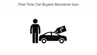 First Time Car Buyers Monotone Icon In Powerpoint Pptx Png And Editable Eps Format
