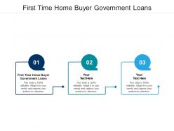 First time home buyer government loans ppt powerpoint presentation inspiration images cpb