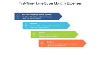 First time home buyer monthly expenses ppt powerpoint presentation microsoft cpb