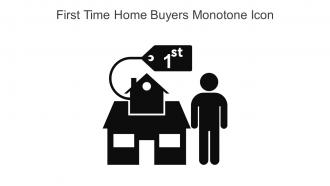 First Time Home Buyers Monotone Icon In Powerpoint Pptx Png And Editable Eps Format
