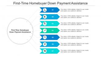 First time homebuyer down payment assistance ppt powerpoint infographic cpb