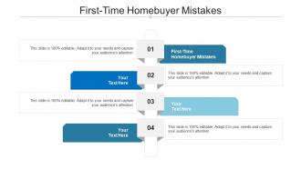 First time homebuyer mistakes ppt powerpoint presentation portfolio templates cpb