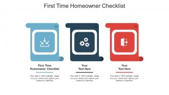 First time homeowner checklist ppt powerpoint presentation professional example introduction cpb