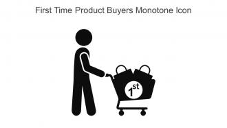 First Time Product Buyers Monotone Icon In Powerpoint Pptx Png And Editable Eps Format