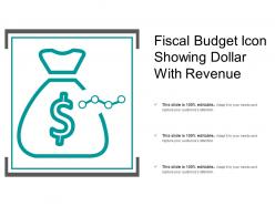 Fiscal Budget Icon Showing Dollar With Revenue