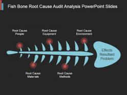 Fish bone root cause audit analysis powerpoint slides