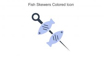 Fish Skewers Colored Icon In Powerpoint Pptx Png And Editable Eps Format