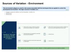 Fishbone analysis sources of variation environment environment conditions ppts microsoft
