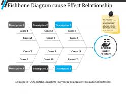 Fishbone diagram cause effect relationship presentation pictures