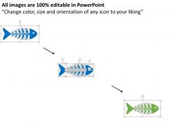 Fishbone diagram for problem analysis flat powerpoint design