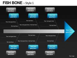 Fishbone style 1 powerpoint presentation slides db