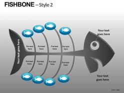 Fishbone style 2 powerpoint presentation slides db