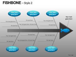 Fishbone style 2 powerpoint presentation slides db