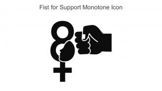 Fist For Support Monotone Icon In Powerpoint Pptx Png And Editable Eps Format