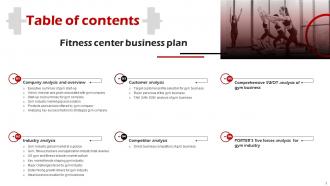 Fitness Center Business Plan Powerpoint Presentation Slides Idea Template