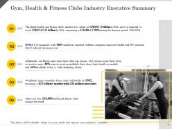 Fitness center health club and gym powerpoint presentation slides