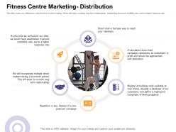 Fitness centre marketing distribution how enter health fitness club market ppt summary graphics example
