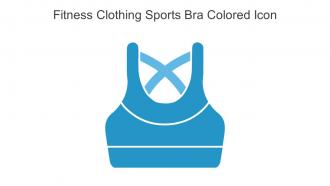 Fitness Clothing Sports Bra Colored Icon In Powerpoint Pptx Png And Editable Eps Format