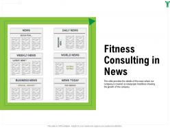 Fitness consulting in news m1606 ppt powerpoint presentation infographics inspiration