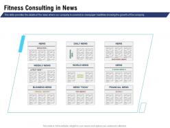 Fitness Consulting In News Newspaper Headlines Ppt Powerpoint Microsoft