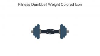 Fitness Dumbbell Weight Colored Icon In Powerpoint Pptx Png And Editable Eps Format