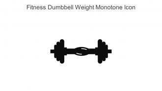 Fitness Dumbbell Weight Monotone Icon In Powerpoint Pptx Png And Editable Eps Format