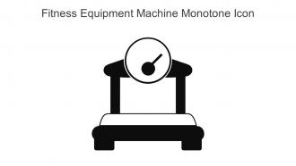 Fitness Equipment Machine Monotone Icon in powerpoint pptx png and editable eps format