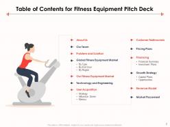 Fitness equipment pitch deck ppt template