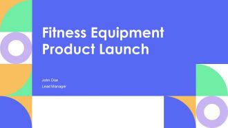 Fitness Equipment Product Launch PPT Example AT