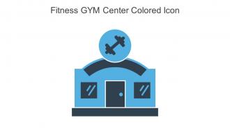 Fitness GYM Center Colored Icon In Powerpoint Pptx Png And Editable Eps Format