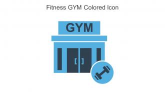 Fitness GYM Colored Icon In Powerpoint Pptx Png And Editable Eps Format