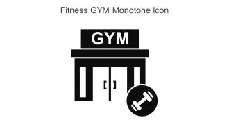Fitness GYM Monotone Icon In Powerpoint Pptx Png And Editable Eps Format