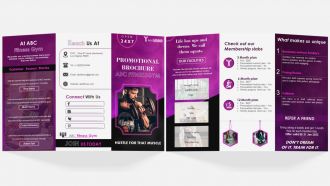 Fitness Gym Promotional Brochure Trifold