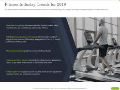 Fitness industry trends for 2019 ppt powerpoint presentation infographics portrait