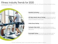 Fitness industry trends for 2020 hiit powerpoint presentation grid
