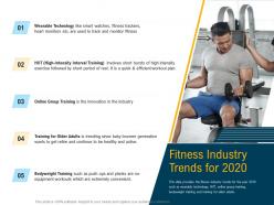 Fitness industry trends for 2020 trending since ppt powerpoint presentation gallery slide