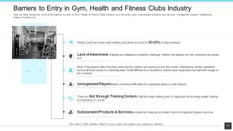 Fitness market size demographics and revenue powerpoint presentation slides