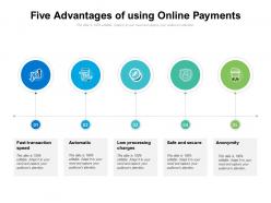 Five advantages of using online payments