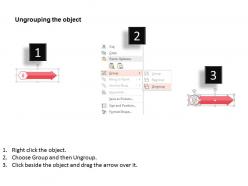 Five arrow design inforaphics for business icons flat powerpoint design