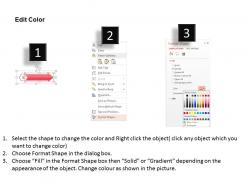 Five arrow design inforaphics for business icons flat powerpoint design