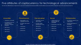 Five Attributes Of Cryptocurrency For Technological Advancements