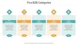 Five B2B Categories In Powerpoint And Google Slides Cpb