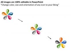9052352 style circular hub-spoke 5 piece powerpoint presentation diagram infographic slide