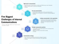 Five biggest challenges of internal communications