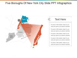 Five boroughs of new york city slide ppt infographics