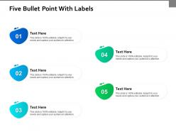 Five bullet point with labels