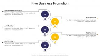 Five Business Promotion In Powerpoint And Google Slides Cpb